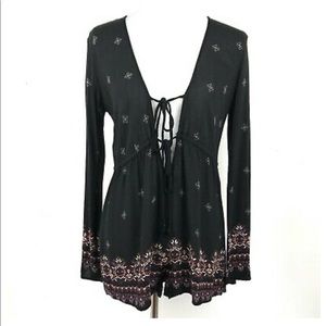 Kendall & Kylie front tie romper.